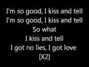 Lyrics of Kiss and tell Adam Lambert
