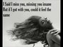 Lyrics of I miss you Beyonce