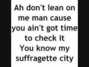 Paroles de Suffragette city Boy George