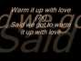 Il testo della Warm it up with love Brandy