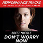 Il testo della Don't worry now Britt Nicole