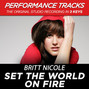 Il testo della Set the world on fire Britt Nicole