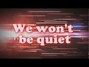 Lyrics of We won't be quiet David Crowder