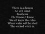 Il testo della Wicked witch Demons & Wizards