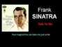 Il testo della Talk to me Frank Sinatra