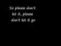 Il testo della Please don't let it go (acoustic version) Him