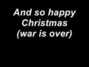 Il testo della So this is christmas John Lennon