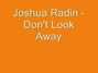 Il testo della Don't look away Joshua Radin