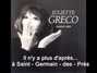 Il testo della Il n'y a plus d'après Juliette Greco