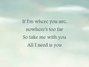 Lyrics of I will be there with you Katharine Mcphee