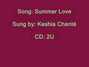 Lyrics of Summer love Keshia Chante