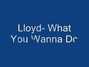 Il testo della What you wanna do Lloyd