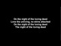 Il testo della Night of the loving dead Lordi