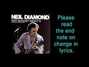 Il testo della I dreamed a dream Neil Diamond