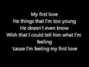 Lyrics of First love Nikka Costa
