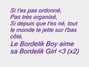Lyrics of Bordélik boy Pzk