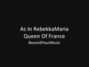 Il testo della Queen of france Rebekkamaria