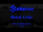 Il testo della Metal crue Sabaton