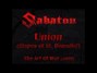 Il testo della Union Sabaton