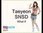 Lyrics of What if Taeyeon
