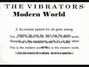 Il testo della Modern world The Vibrators