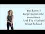 Lyrics of Where i belong Tori Kelly