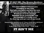 Lyrics of It ain't me Warren Brothers