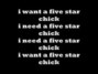 Lyrics of 5 star chick (remix) Yo Gotti