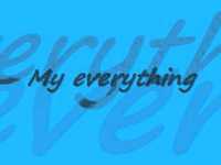 pochette album My everything