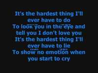 pochette album The hardest thing