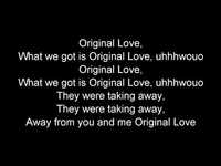 pochette album Original love