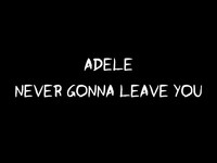 pochette album Never gonna leave you