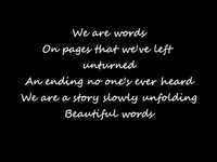 pochette album Beautiful words