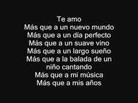 pochette album Te amo