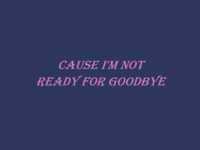 pochette album Goodbye