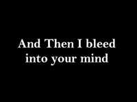 pochette album Bleed into your mind