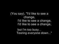 pochette album Tearing everyone down