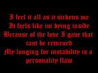 pochette album Love is illness