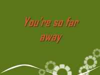 pochette album So far away