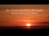 pochette album Had a lot of love last night