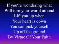 pochette album By virtue of your faith