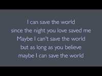 pochette album Save the world