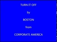 pochette album Turn it off