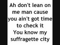 pochette album Suffragette city