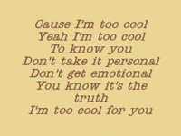 pochette album Too cool