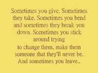 pochette album Sometimes you leave