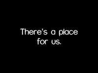 pochette album There's a place for us
