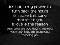 pochette album Losing you