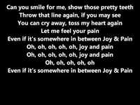 pochette album Joy and pain