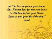 pochette album Debt i owed